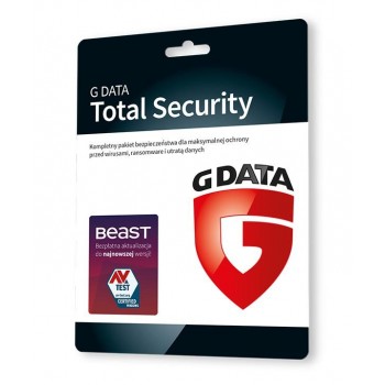 Oprogramowanie GDATA Total Security 3PC 2lata karta-klucz