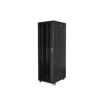 Szafa instalacyjna stojąca 19" 42U 800x800 Drzwi Szklane czarna Lanberg (flat pack)
