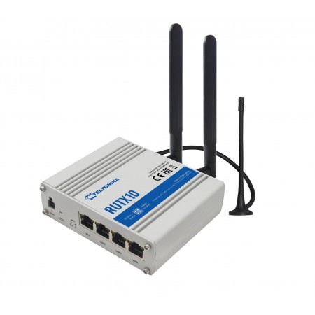 Router Wi-Fi Teltonika RUTX10, Dual Band 802.11ac, 4x LAN/WAN Gigabit, USB, Bluetooth
