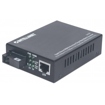 Media konwerter Intellinet 10/100/1000Base-TX na 1000Base-LX (SC) jednomodowy, 20km, WDM RX1550/TX1310