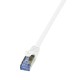 Patchcord LogiLink CQ4101S Cat.6A/7 600 MHz S/FTP PIMF 15,0m biały