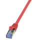 Patchcord LogiLink CQ3084S Cat.6A S/FTP 7,5m czerwony
