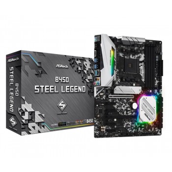 Płyta ASRock B450 Steel Legend /AMD B450/DDR4/SATA3/M.2/USB3.1/PCIe3.0/AM4/ATX