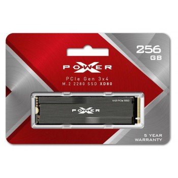 Dysk SSD Silicon Power XPOWER XD80 256GB M.2 PCIe Gen3x4 NVMe (3100/1200 MB/s) 2280