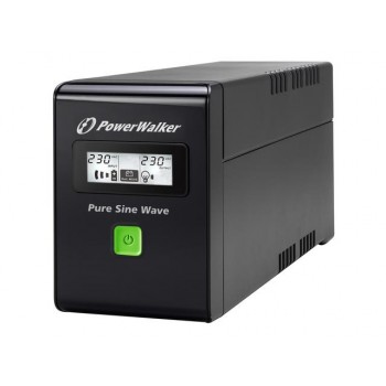 Zasilacz awaryjny UPS Power Walker Line-Interactive 800VA 2xPL230V RJ11/45 IN/OUT USB LCD