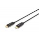 Kabel DIGITUS połączeniowy hybrydowy AOC HDMI 2.1 Ultra High Speed 8K60Hz UHD HDMI A/HDMI A M/M czarny 15m