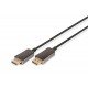 Kabel DIGITUS połączeniowy hybrydowy AOC DisplayPort 1.4 8K60Hz UHD DP/DP M/M czarny 15m