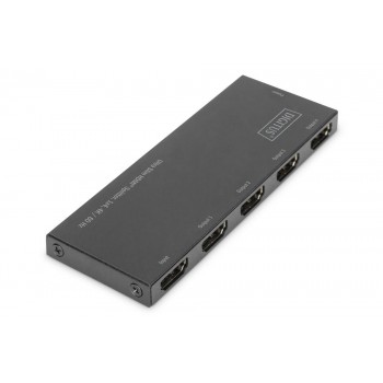 Rozdzielacz (Splitter) DIGITUS Ultra Slim HDMI 1x4, 4K 60Hz 3D HDR, HDCP 2.2, 18 Gbps, Micro USB