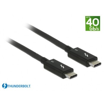 Kabel Delock Thunderbolt USB C 3 M/M czarny 0.5m