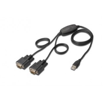 Konwerter USB 2.0 DIGITUS DA-70158 2xRS232, 1,5m