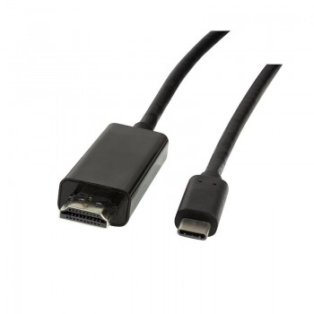 Kabel adapter LogiLink UA0330 USB-C - HDMI 2.0, czarny 3m