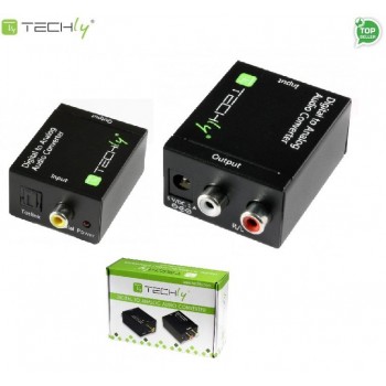 Adapter Techly RCA L/R IDATA SPDIF-3 Audio SPDIF Toslink Coaxial RCA na Analog