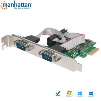 Kontroler COM Manhattan PCIe 2x RS-232/COM ICC