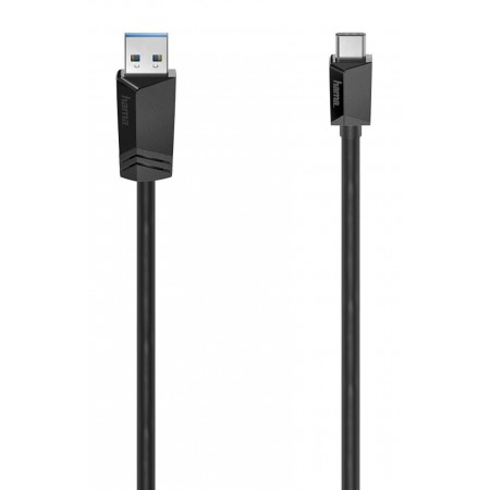 Kabel Hama USB 3.2 Gen 2 USB-C - USB-A 10 Gbit/s 1m czarny