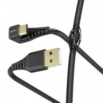 Kabel ładujący USB 2.0 Hama Data "Gamer" USB-A - Type-C, 1,5m, czarny