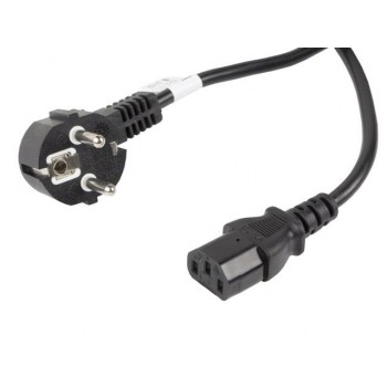 Kabel zasilający Lanberg CEE 7/7 - IEC 320 C13 10m VDE czarny