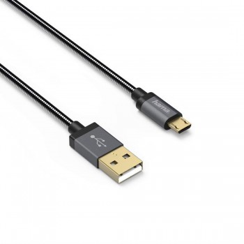 Kabel USB 2.0 Hama USB A - Mirco USB B Elite 0,75 m
