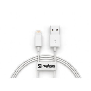 Kabel Natec Lightning(M) - USB-A(M) 1,5m biały MFi