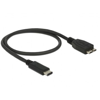 Kabel USB Delock USB-C - micro USB M/M 3.1 Gen 2 0,5m czarny