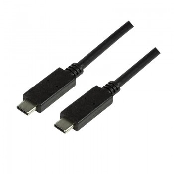 Kabel USB 3.2 Gen2x1 LogiLink CU0129 USB-C - USB-C, M/M, czarny, 1m