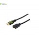 Przedłużacz HDMI Techly HDMI-HDMI M/F Ethernet 3D 4K, 1,8m, czarny