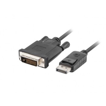 Kabel adapter Lanberg DisplayPort v1.2 - DVI-D (24+1) M/M 1,8m czarny Dual Link