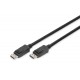 Kabel DisplayPort DIGITUS z zatrzaskami 8K 30Hz UHD Typ DP/DP M/M czarny 2m
