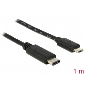 Kabel USB Delock USB type-C(M) - microiUSB (M) 2.0 1m