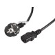 Kabel zasilający Lanberg CEE 7/7 - IEC 320 C13 3m VDE czarny