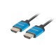 Kabel HDMI Lanberg M/M v2.0 0,5m 4K slim czarny