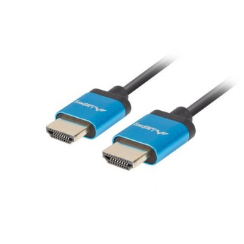Kabel HDMI Lanberg M/M v2.0 0,5m 4K slim czarny