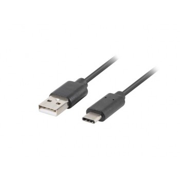Kabel USB 2.0 Lanberg Type-C(M) - AM 3m czarny