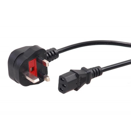 Kabel zasilający kątowy Maclean MCTV-806 3 pin 1,5m wtyk GB