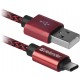 Kabel USB Defender AM-TYPE C 1m 2,1A czerwony