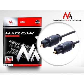 Kabel audio Maclean MCTV-753 Toslink (M) - Toslink (M), 3m, czarny