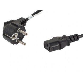 Kabel zasilający Lanberg CEE 7/7 - IEC 320 C13 1,8m czarny
