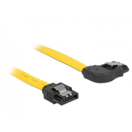 Kabel SATA Delock DATA III 0,5m z zatrzaskami metalowymi kątowy prawo/prosty