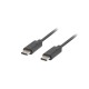 Kabel USB 2.0 Lanberg Type-C M/M 0,5m czarny