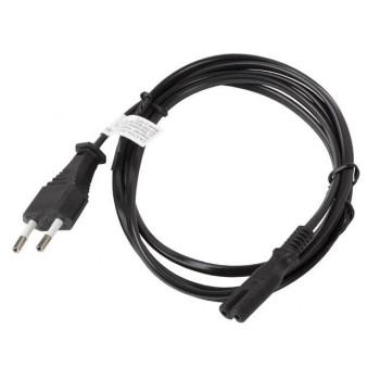 Kabel zasilający Lanberg CEE 7/16 - IEC 320 C7 EURO (radiowy) 3m czarny