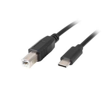Kabel USB 2.0 Lanberg USB-C(M)- USB-B(M) 1,8m czarny