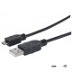 Kabel Manhattan USB 2.0 A-Micro B M/M 0,5m, czarny