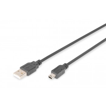 Kabel USB DIGITUS 2.0 A/M - mini B/M, 1m