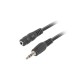Kabel audio Lanberg stereo minijack - minijack M/F 3m