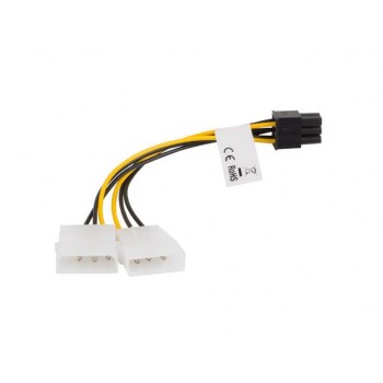 Kabel rozdzielacz zasilania Lanberg 2xHDD/6-pin BTX/PSU
