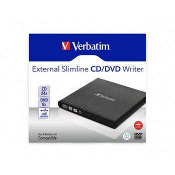 Nagrywarka zewnętrzna Verbatim CD/DVD RW USB 2.0 SLIM