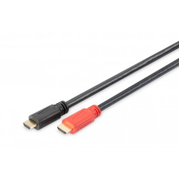Kabel DIGITUS HDMI HighSpeed ze wzmacniaczem 1080p60Hz FHD Typ HDMI A/A M/M czarny 20m