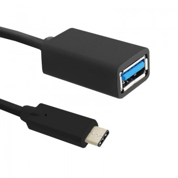 Kabel USB Qoltec 3.1 typ C męski USB 3.0 A żeński 0,2m