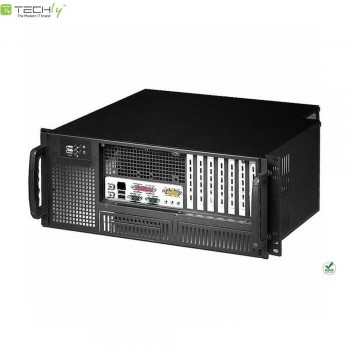 Obudowa serwerowa Techly PC ATX Rack 19" 4U, czarna