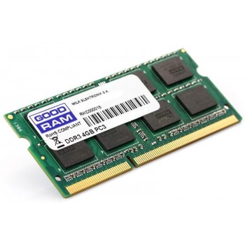 Pamięć SODIMM DDR3 GOODRAM 4GB 1600MHz CL11 512x8 Lov Voltage 1,35V OEM