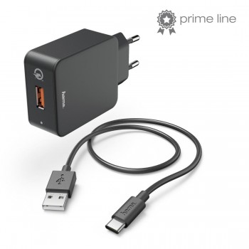 Ładowarka sieciowa Hama MICRO-USB 3A + KABEL Micro-USB 1,5M, czarna
